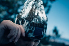 Load image into Gallery viewer, Black and White Acid Wash Bossed Beanies