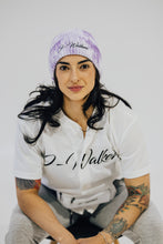 Load image into Gallery viewer, *New* Purple and White Acid Wash  Bossed Beanies